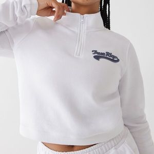 True religion NWT cropped half zip sweatshirt